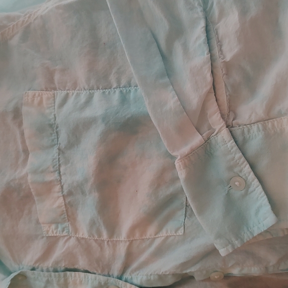 Crown & Ivory Men's White and Blue Cloud Button Down Long Sleeve XL - Picture 3 of 4